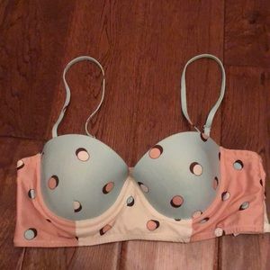 Antropologie Polka Dot Bikini Top